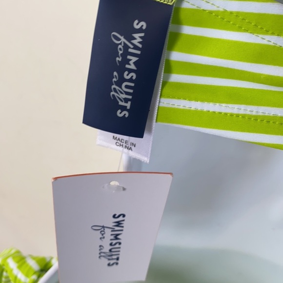 Swimsuits For All striped bikini set, size 6 - Picture 6 of 12